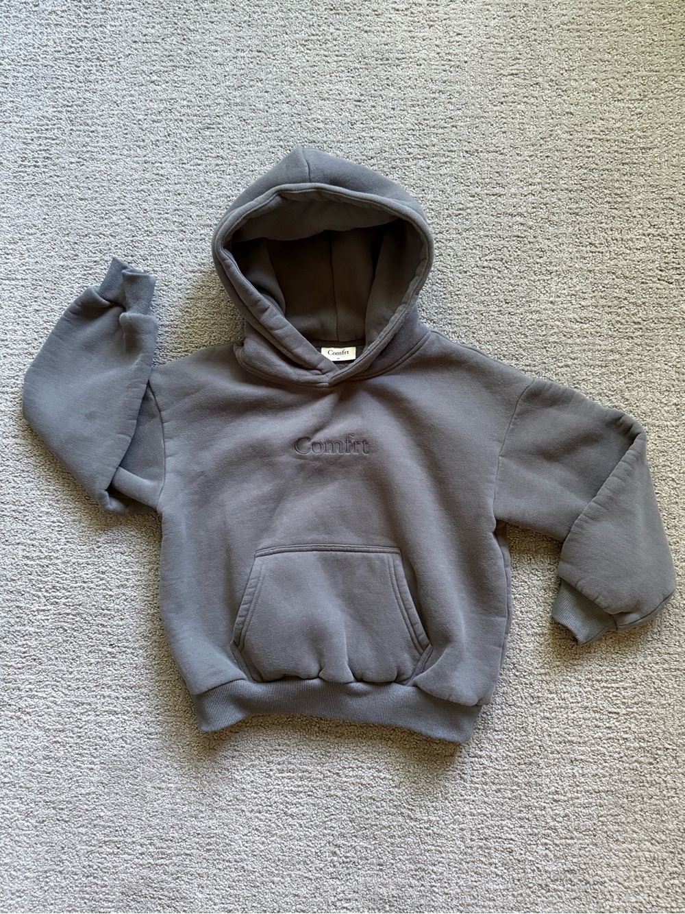 Comfrt Youth Hooded Sweatshirt - Gray